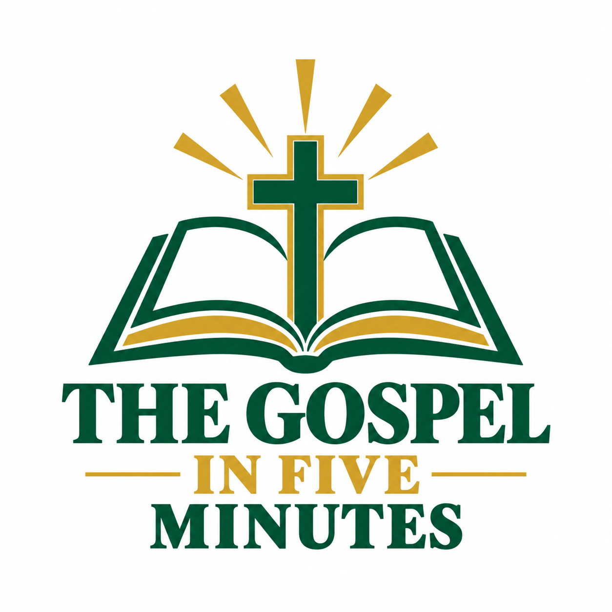 The Gospel in Five Minutes — open Bible and cross